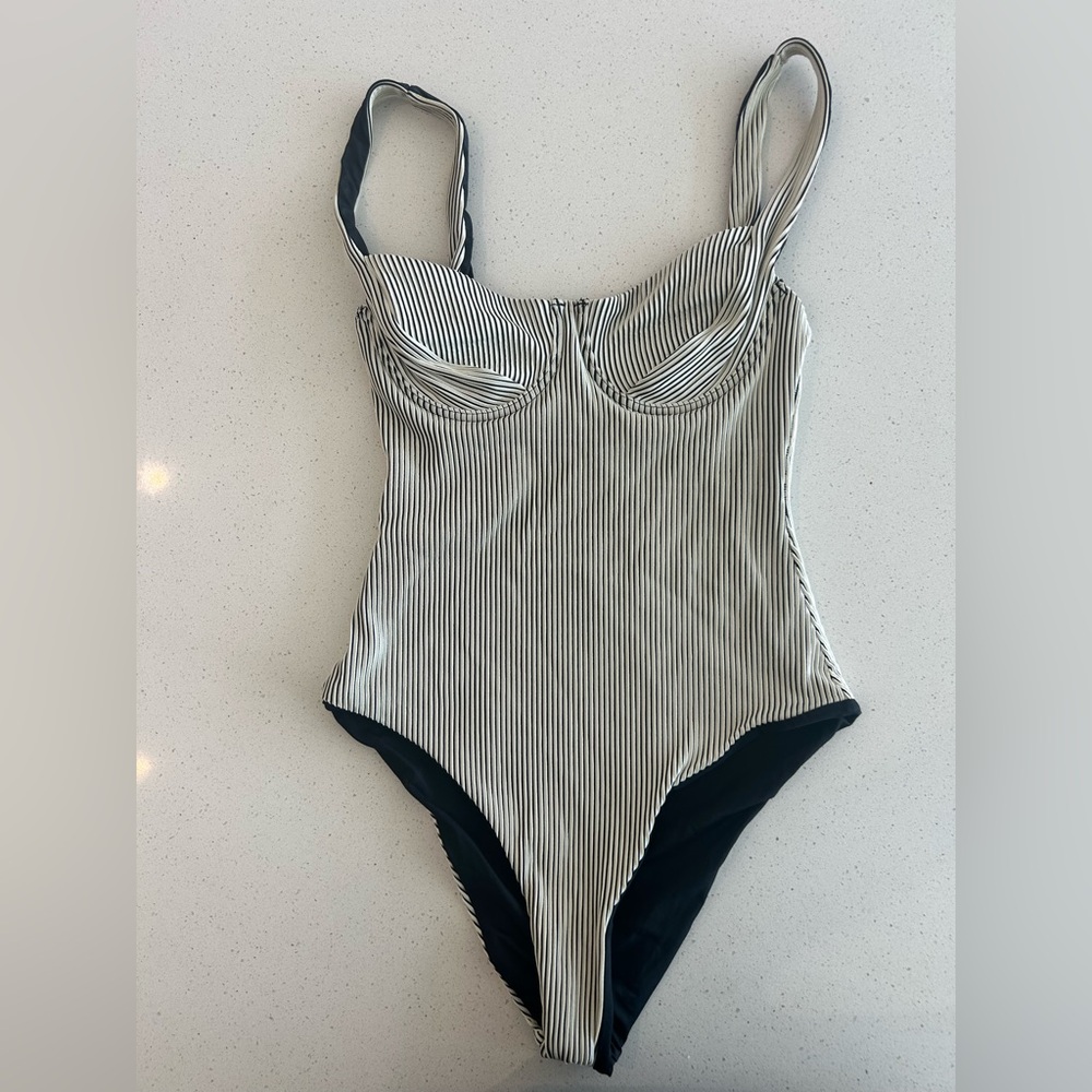 Zulu & Zephyr Black and White swimsuit. One Piece